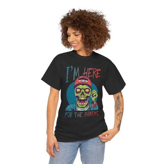 Love of Brains Zombie Tee – Creepy Undead Horror T-Shirt