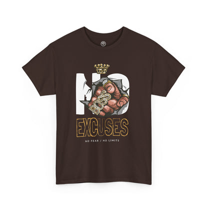 No Excuses Tee – Motivational Statement Shirt