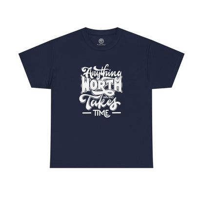 Worth Having Black Tee – Motivational Gaming Shirt