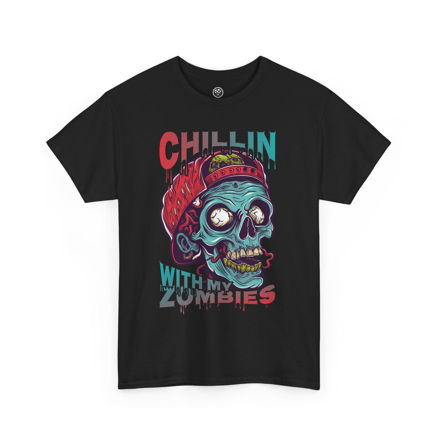 Chillin’ Zombie Attack Tee – Relaxed Horror Shirt