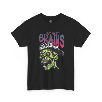 First Brains Zombie Tee – Creepy Horror Undead Shirt