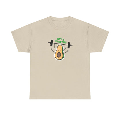 Stay Healthy Avocado Tee – Positive Cotton T-Shirt