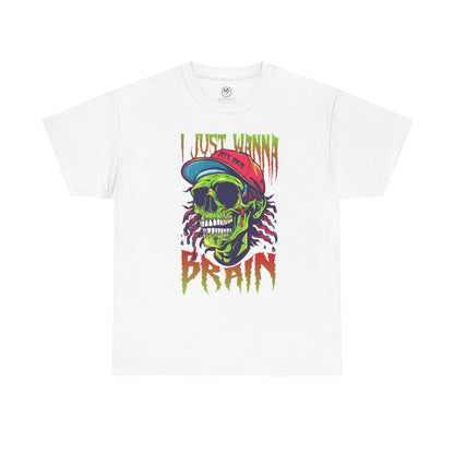Bite of Brains Zombie Tee – Scary Horror Halloween Shirt