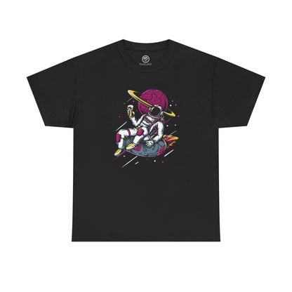 Colorful Astronaut Tee – Trendy Space Cotton Shirt
