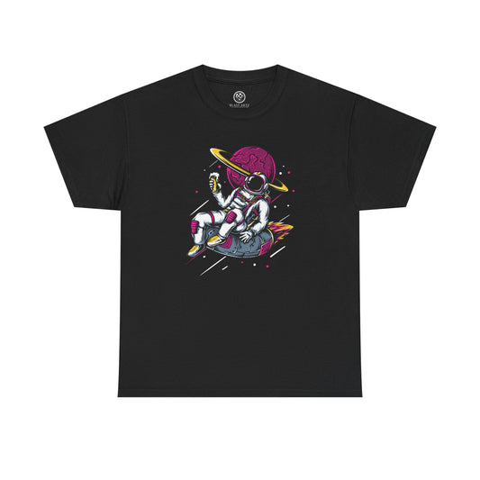 Colorful Astronaut Tee – Trendy Space Cotton Shirt