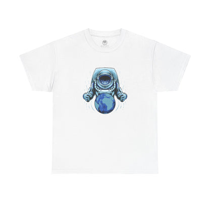 Astronaut Galaxy T-Shirt – Blue Cosmic Space Tee