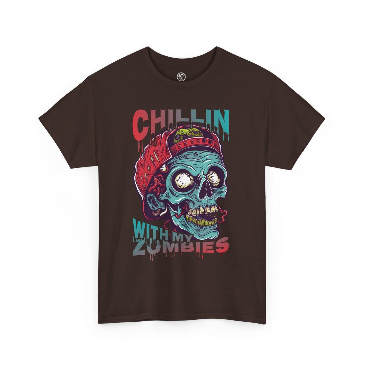 Chillin’ Zombie Attack Tee – Relaxed Horror Shirt
