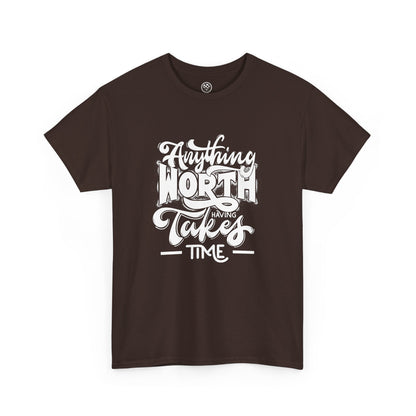 Worth Having Black Tee – Motivational Gaming Shirt
