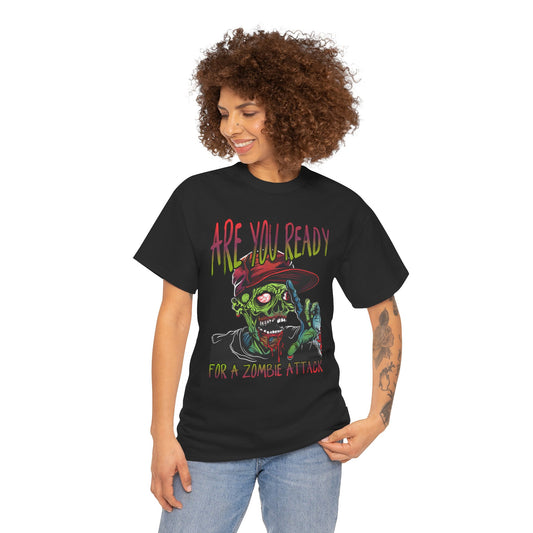 Funny Zombie Attack Tee – Colorful Undead Horror T-Shirt