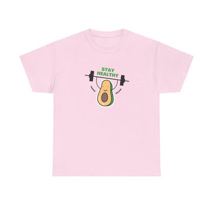 Stay Healthy Avocado Tee – Positive Cotton T-Shirt