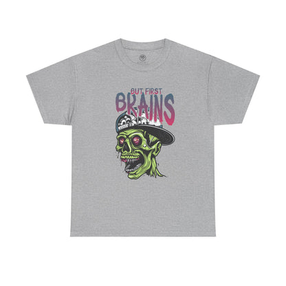 First Brains Zombie Tee – Creepy Horror Undead Shirt
