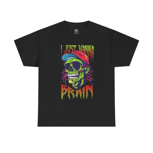 Bite of Brains Zombie Tee – Scary Horror Halloween Shirt