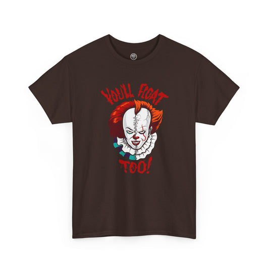 Evil Clown Face Tee – Dark Circus Horror Graphic Shirt