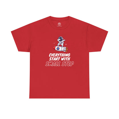 Small Step Astronaut Tee – Motivational Space Shirt