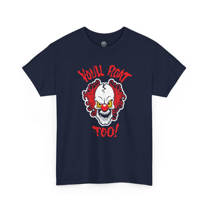 Haunted Clown Tee – Creepy Face Horror Graphic Shirt