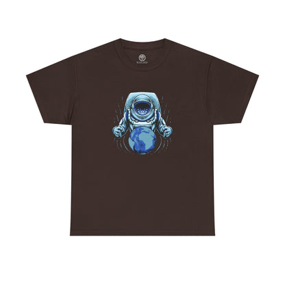 Astronaut Galaxy T-Shirt – Blue Cosmic Space Tee