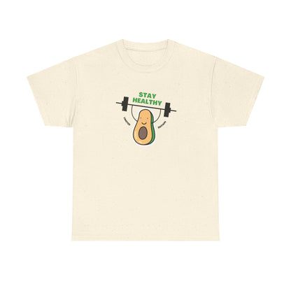 Stay Healthy Avocado Tee – Positive Cotton T-Shirt