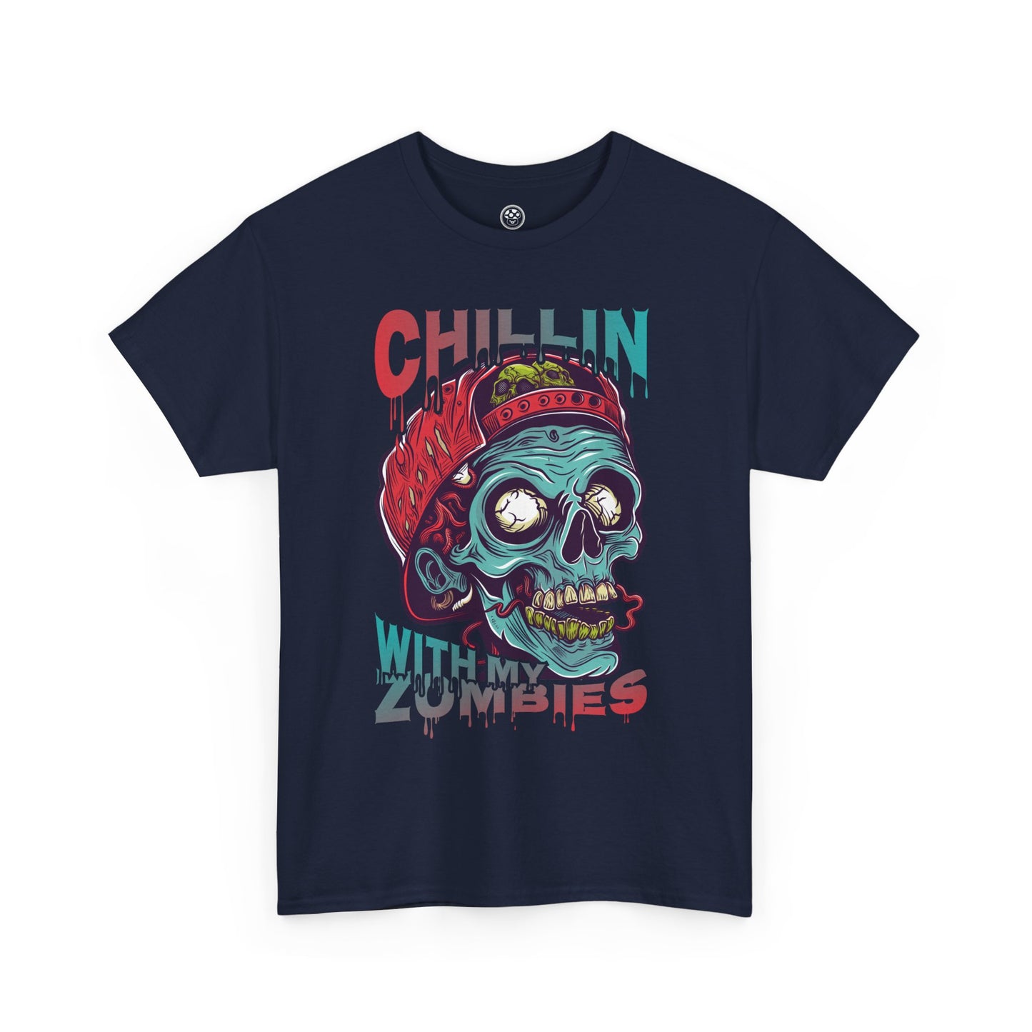 Chillin’ Zombie Attack Tee – Relaxed Horror Shirt