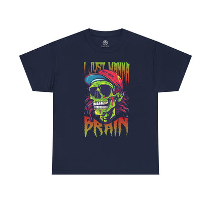 Bite of Brains Zombie Tee – Scary Horror Halloween Shirt