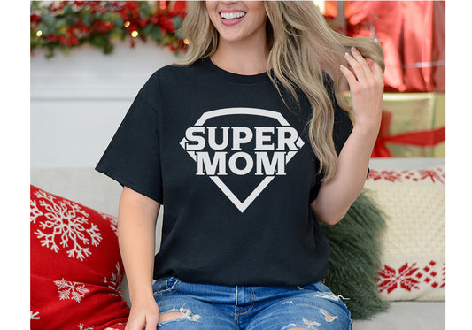 Super Mom Diamond Tee – Bold Mother’s Day T-Shirt