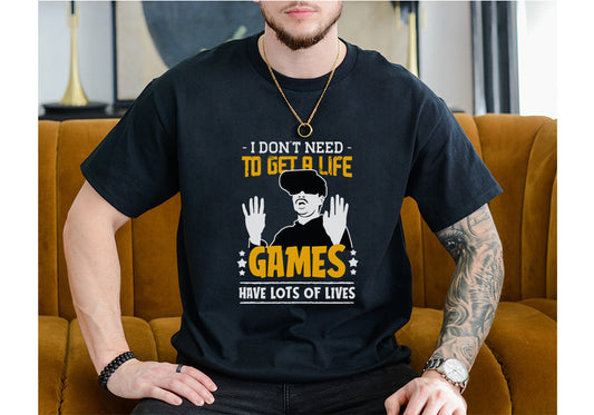 Game Life Tee – Funny Video Game Shirt