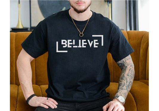 Believe Tee – Minimalist Motivational T-Shirt