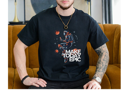 Epic Astronaut Tee – Motivational Space Graphic Shirt