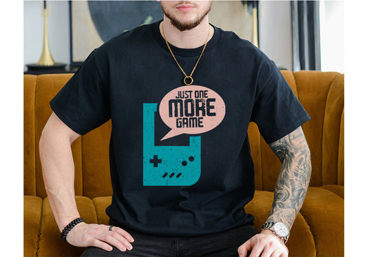 One More Game Tee – Funny Retro Gamer T-Shirt