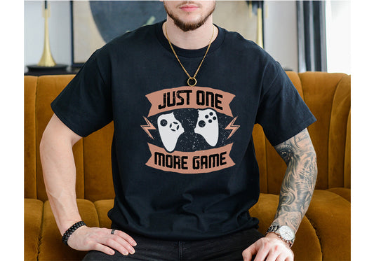 Just One More Game Tee – Funny Gamer Shirt