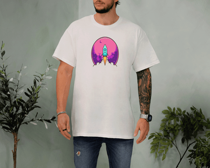 Rocket Take Off T-Shirt – Spaceship Dream Tee