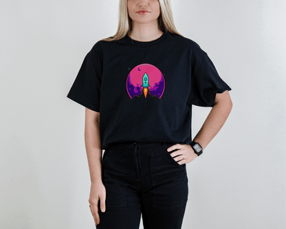 Rocket Take Off T-Shirt – Spaceship Dream Tee