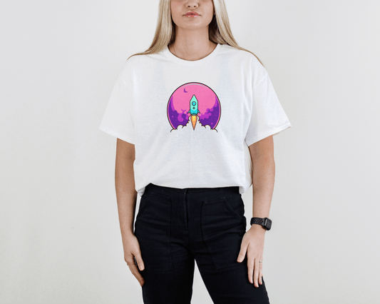 Rocket Take Off T-Shirt – Spaceship Dream Tee