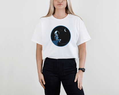 Astronaut Moonlight T-Shirt – Space Dreamer Tee