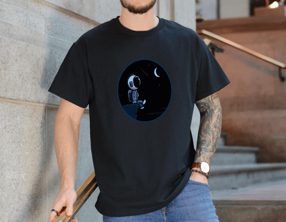 Astronaut Moonlight T-Shirt – Space Dreamer Tee