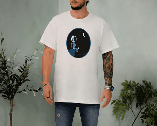 Astronaut Moonlight T-Shirt – Space Dreamer Tee