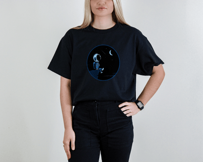 Astronaut Moonlight T-Shirt – Space Dreamer Tee