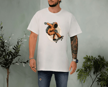 Astronaut Skating T-Shirt – Cosmic Skater Space Tee