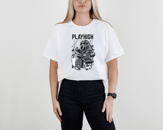 Astronaut Gaming T-Shirt – Retro Space Gamer Tee