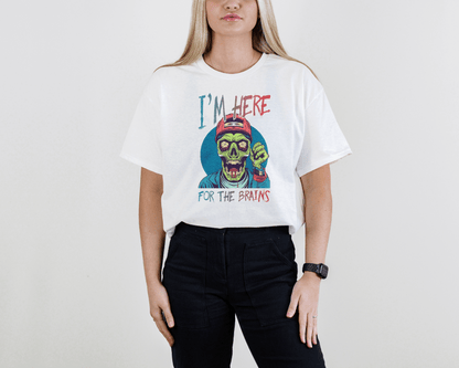 Love of Brains Zombie Tee – Creepy Undead Horror T-Shirt