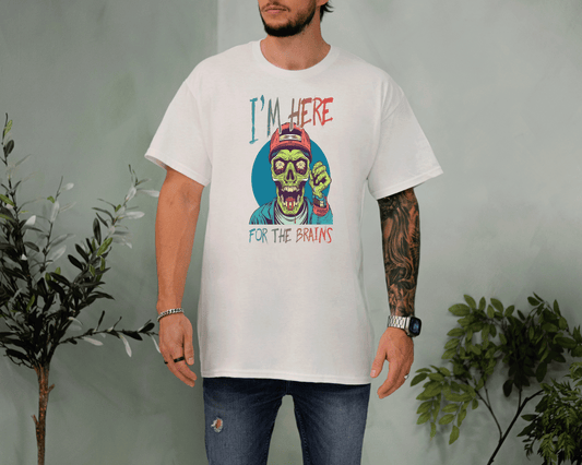 Love of Brains Zombie Tee – Creepy Undead Horror T-Shirt
