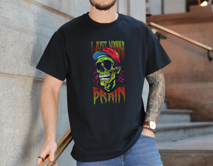 Bite of Brains Zombie Tee – Scary Horror Halloween Shirt
