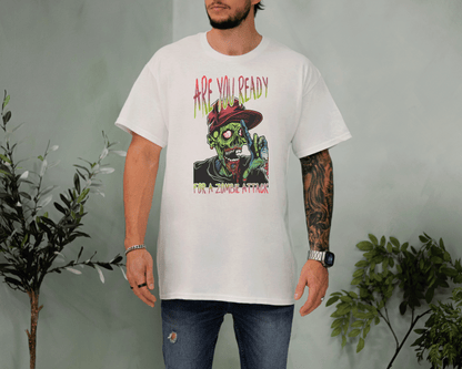 Funny Zombie Attack Tee – Colorful Undead Horror T-Shirt
