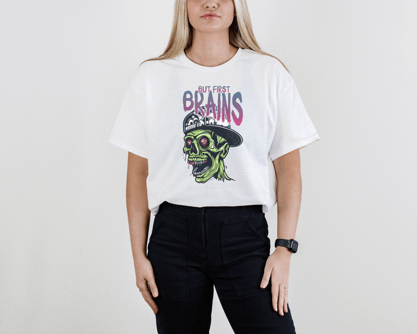 First Brains Zombie Tee – Creepy Horror Undead Shirt