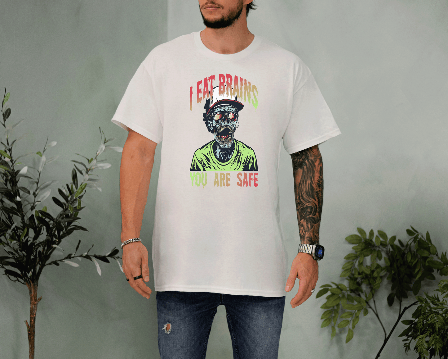 Brains Zombie Attack Tee – Horror Streetwear