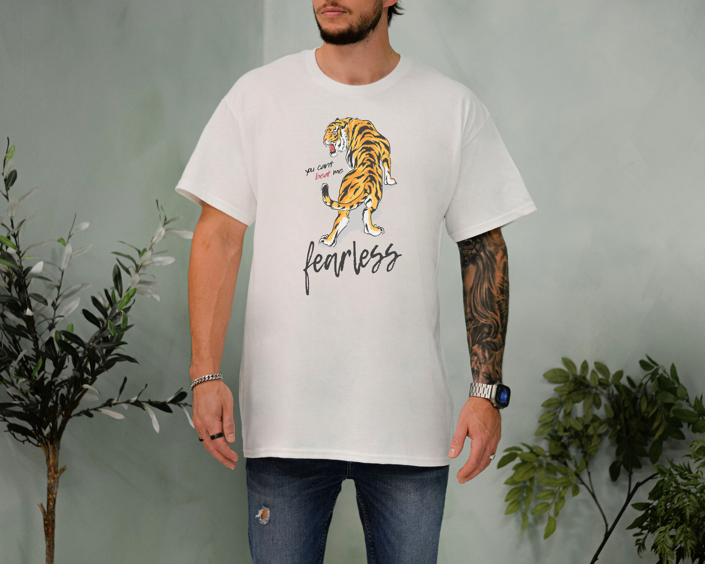Fearless Monster Tiger Tee – Statement Shirt