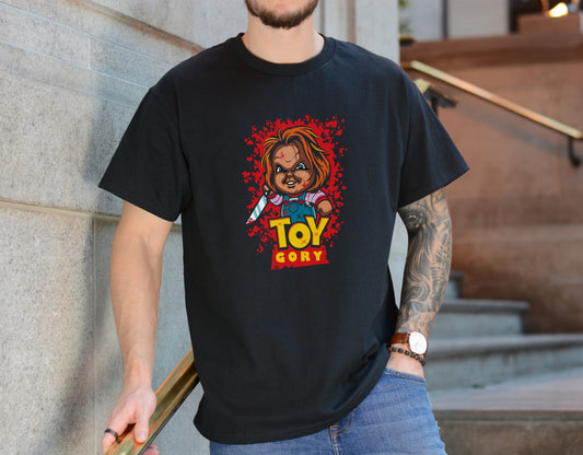 Toy Gory Tee – Creepy Doll Horror Shirt