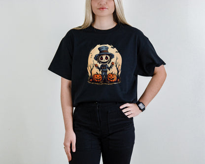 Pumpkin Patch Scarecrow Tee – Spooky Harvest Night Shirt