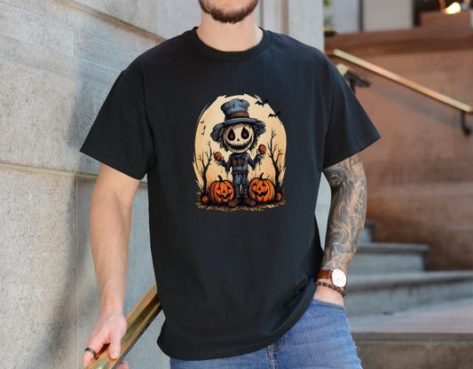 Pumpkin Patch Scarecrow Tee – Spooky Harvest Night Shirt