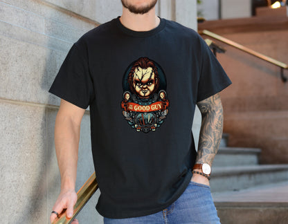 The Good Guy Tee – Creepy Doll Graphic Shirt