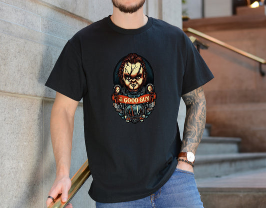 The Good Guy Tee – Creepy Doll Graphic Shirt